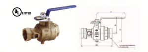 FIRE PROTECTION THREADED TEST AND DRAIN VALVE CD FIRE, UL LISTED 1