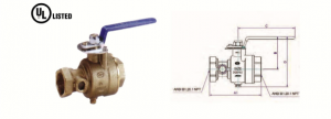 FIRE PROTECTION THREADED TEST AND DRAIN VALVE CD FIRE, UL LISTED
